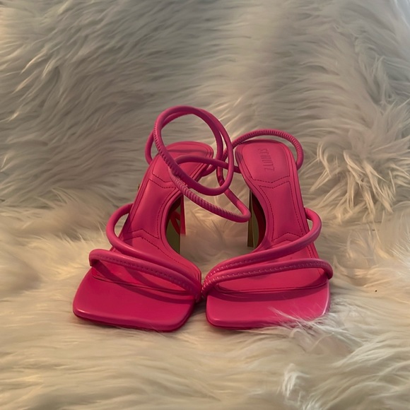 NWOB Schutz x Revolve Shalla Heel in Bright Pink Sz 9